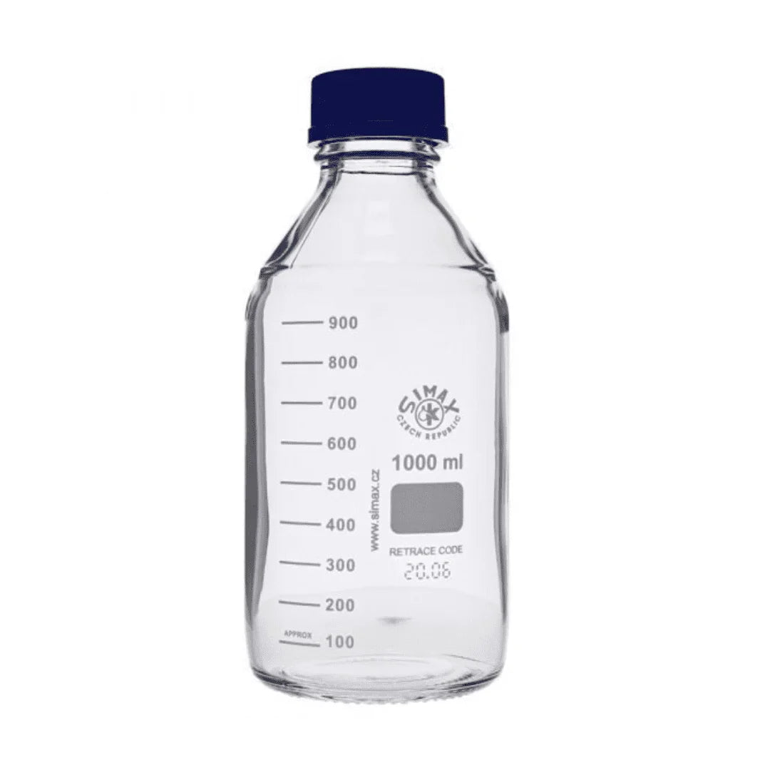 Borosilicate Glass Laboratory Agar Pouring Media Bottle