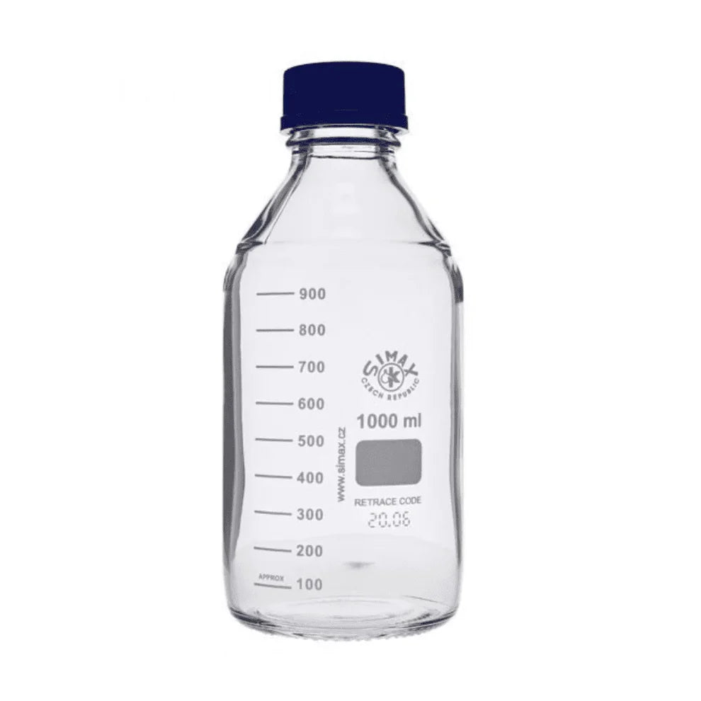 Borosilicate Glass Laboratory Agar Pouring Media Bottle